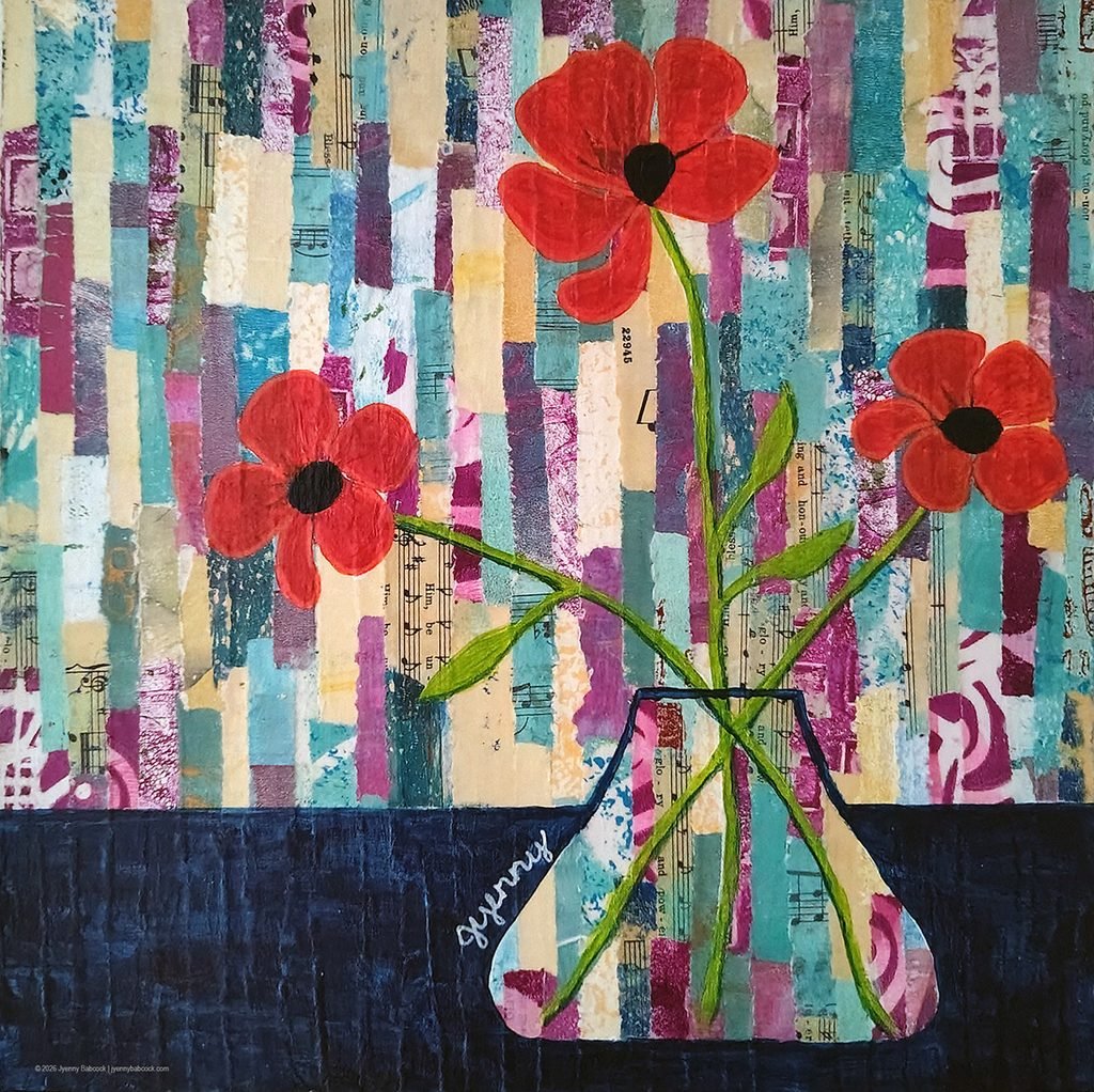 Glory and Power vase of flowers